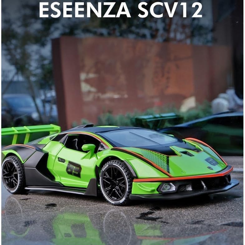 FrameYourWheels™ Lamborghini Essenza SCV12 Diecast Car With Sound & Light | 1:24 Scale