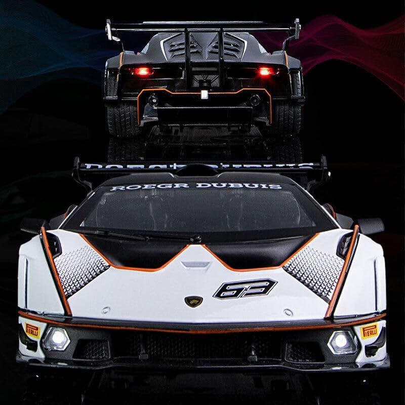FrameYourWheels™ Lamborghini Essenza SCV12 Diecast Car With Sound & Light | 1:24 Scale