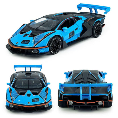FrameYourWheels™ Lamborghini Essenza SCV12 Diecast Car With Sound & Light | 1:24 Scale